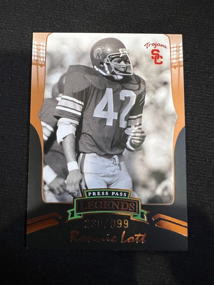 RONNIE LOTT USC Raiders 2006 Press Pass Legends Bronze #B86 NFL HOF #230/999 - Image 1 of 1