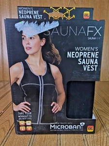 SaunaFX Women's Neoprene Sauna Vest With Microban Size XXL - Picture 1 of 4