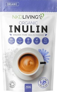 NKD Living Bio Inulin hochwertiges präbiotisches Ballaststoffpulver (250g) - Bild 1 von 2