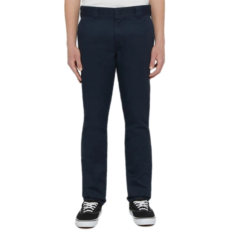 Dickies 872 Slim Fit Rec Trabajo Pant Pantalones de Hombre Chinos Oscuro Marino - Imagen 1 de 1
