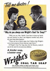 1962 Advert for Wright's COAL TAR Soap #2 Original Toiletries Print Ad Ephemera - Picture 1 of 1