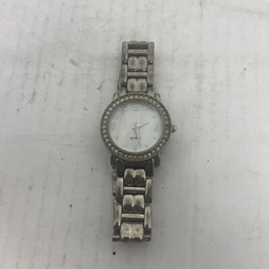 Vintage AVON Ladies Silver toned quartz watch with rinestones on the bezel - Picture 1 of 3