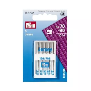 Jersey Sewing Machine Needles, 130/705, Sizes 70-90, Assorted by Prym - Imagen 1 de 1