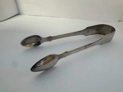 Pinzas de azúcar de plata de ley Thomas Wallis Jonathan Hayne 1821 Londres Foto 1 de 4