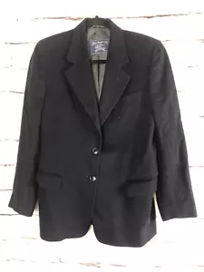 Blazer Burberrys donna vintage blu con bottoni manica lunga Loro pianoforte lana taglia 32 - Foto 1 di 9