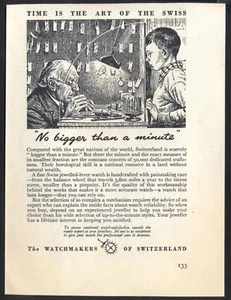 The WATCHMAKERS of SWITZERLAND - 1950s Vintage Advert. Free p&p - Picture 1 of 1
