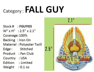 2,5 ZOLL FALLGUY SET MIT 2 PATCHES - 2 x FGUY03 - Bild 1 von 1