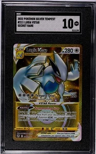 Tarjeta Pokémon rara secreta Silver Tempest #211 2022 Lugia Vstar SGC grado 10 - Imagen 1 de 2