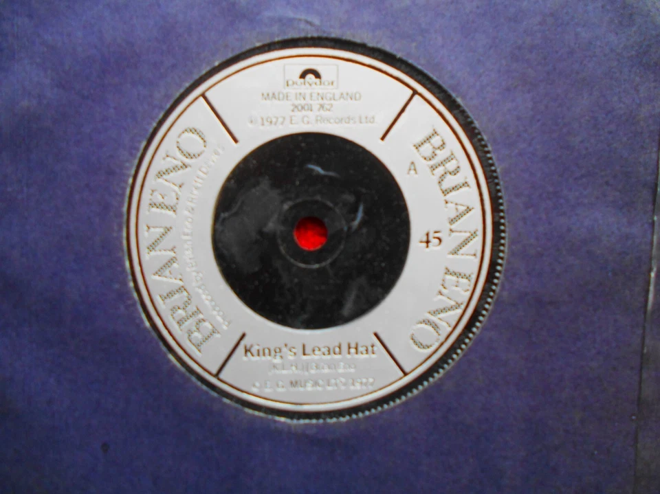 BRIAN ENO   KING'S LEAD HAT B/W R.A.F.   1977 UK PRESSED 45 - Image 1 of 1