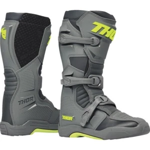 Thor Blitz XR Mens MX ATV Offroad Boots - Gray/Charcoal - Size 10 - Picture 1 of 1