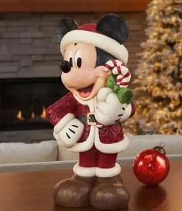 "Estatua navideña de Mickey Mouse de Disney de 17"" edición limitada por Jim Shore NUEVA EN CAJA" - Imagen 1 de 4