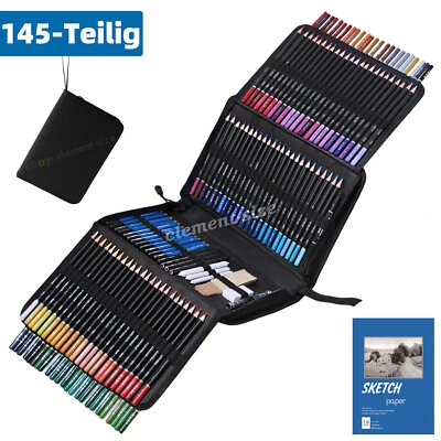 145-Teiliges Art Professionelles Zeichenset Buntstifte Graphit Skizzen-Bleistift - Bild 1 von 4