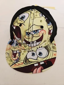 Spongebob Squarepants Tek Flex OSFM Nickelodeon Hat Sretch Fitted Cap Sponge Bob - Picture 1 of 11