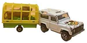 Majorette Land Rover Safari Cage Trailer Vintage Set 328 337 266 France Diecast - Picture 1 of 16