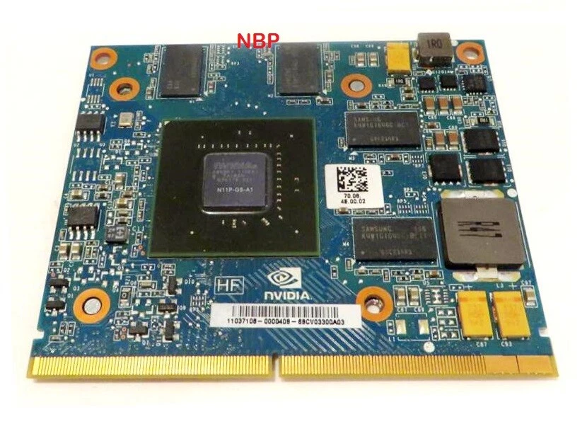 Genuine HP Scorpius2 1GB N11P-GS-A1 Video Graphics Card w/o Bracket 639063-001 - Image 1 of 2