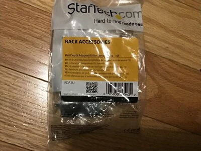 startech.com rack accessores Rail Depth Adapter kit for server racks 1Ui - Image 1 of 4