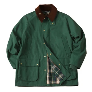 Men's Spring Oil Wax British Style Classic Jacket Casual Pure Cotton Overcoats - Picture 1 of 24