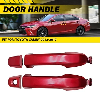 Red Fit Camry Toyota 2012-2017 2013 Front Left&Right Outer Exterior Door Handle — 第 1/4 张图片