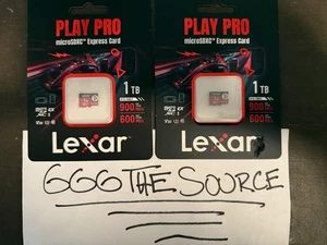 SHIPS TODAY🚚Lexar 1TB PLAY PRO microSD Express Card Swtich 2 UHS-I SDXC 900/600 - Picture 1 of 7