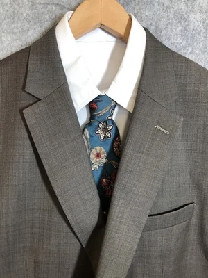 Blazer Ralph Lauren Marrón 48R Marrón Glen Mezcla de Lana a Cuadros Traje Abrigo Chaqueta Foto 1 de 4