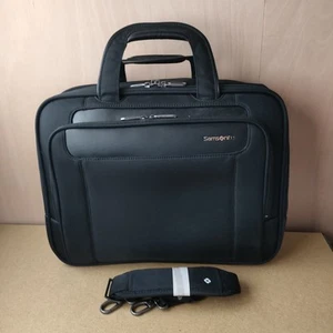 Samsonite Padded Laptop Bag With Cross Body Strap Black Excellent Condition - Bild 1 von 14