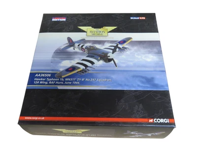 Corgi AA36506 Hawker Typhoon 1b  - MN317 ‘ZY-B’  247 Squadron RAF June 1944j - Image 1 of 4