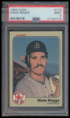 Fleer #179 Wade Boggs 1983 (PSA 9) Foto 1 de 2