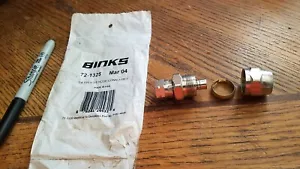 Binks, Hose connector, 1/4 SW x 3/8" hose, 72-1325, New - Picture 1 of 3
