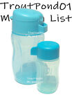 Tupperware Eco Bottles Set 2 Small Mini Sports Travel 90Ml + 310Ml Shades Blue