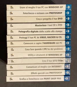 Lotto 13 libri LA GRANDE BIBLIOTECA DI INFORMATICA J.Group 2004 manuale guida pc - Picture 1 of 7