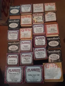 Music Rolls for Piano Vintage Collection Box A / VGC - Picture 1 of 5
