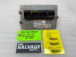 05 06 JEEP WRANGLER TJ 4.0 MANUAL TRANS ENGINE COMPUTER ECM ECU PCM P56044709AC - Picture 1 of 9