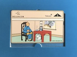 TINTIN Carte téléphonique Belgacom n°2/6 Le Lotus bleu 3000 ex. 1995 État neuf - Bild 1 von 4