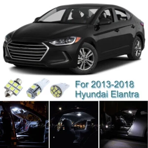 6 x White Interior LED Light Package Kit For 2013-2016 2017 2018 Hyundai Elantra - Picture 1 of 12