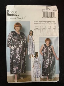 Butterick 6300 Robe Pyjama Negligee Muster Misses Größe XSM SML MED LRG XLG - Bild 1 von 2