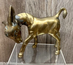 Donkey Mule Brass Metal Animal Figurine Statue Sculpture - 4.5" Tall - Picture 1 of 6