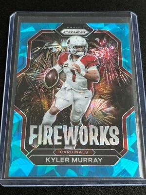 2022 Panini Prizm Kyler Murray Fireworks Blue Ice Prizm 94/99 #F-6 - Cardinals - Image 1 of 2