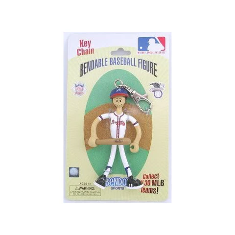Atlanta Braves BENDOS bendable Keychain MLB Keyring New Cover