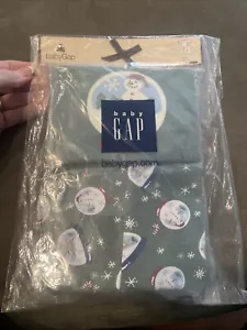 NWT Baby Gap Green Snowman 2 Piece Holiday Long Sleeve Pajamas Still In Package! - Picture 1 of 4