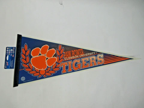 Wincraft Sports Clemson University Paw Power flag pennant banner Cover