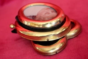 Set of 3 Antique brass small picture frame - Picture 1 of 8
