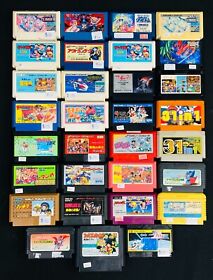 Lot of 31x Loose Japanese Famicom Games *Various Titles*