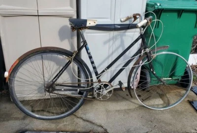 Bicicleta Hercules feminina vintage cruzador de 3 velocidades feita na Inglaterra - Imagem 1 de 4