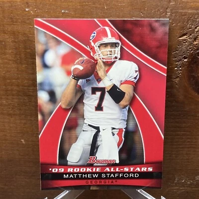 2009 Bowman Draft Rookie All-Stars #AS10 Matthew Stafford - Image 1 of 2
