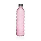 Bottle Versa 1,22 L Pink Glass Aluminium 8,5 X 33,2 X 8,5 Cm NEW
