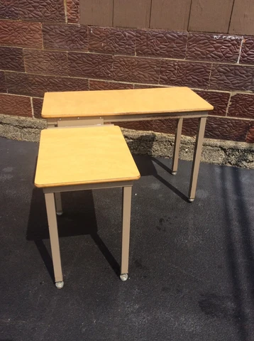 Vintage Metal TOLEDO FURNITURE CO. - 2 Section Computer Desk - Very Good Cover