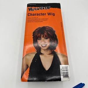 Halloween Character Wig Costume Bob Hairpiece Red Brown Auburn One Size Fits All - Picture 1 of 2