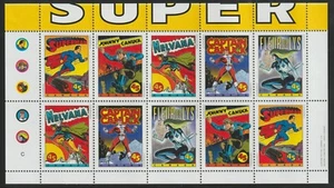 Canada #1583bi, Comic Book, Superheroes, Unfolded Booklet Pane of 10, MNH 1995 - Picture 1 of 1