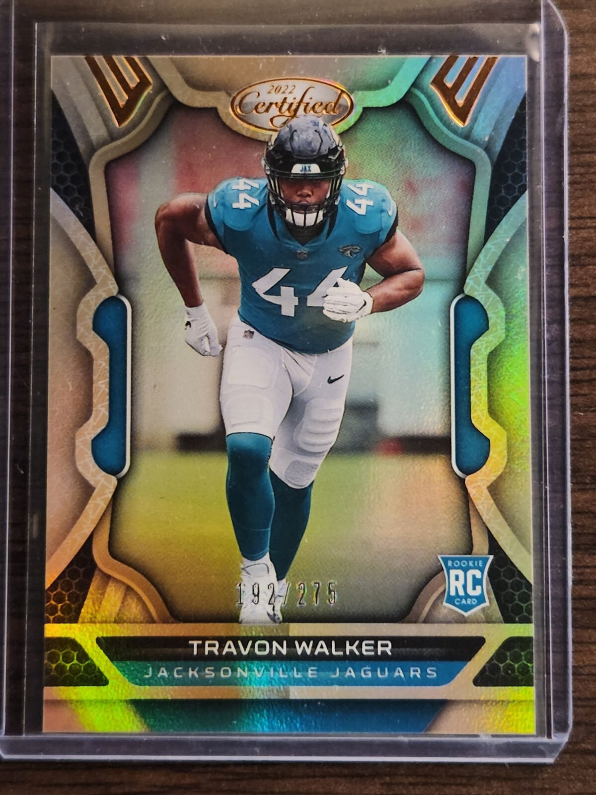 2022 Certified NFL Travon Walker RC 192/275 Bronze Mirror Parallel Jaguars