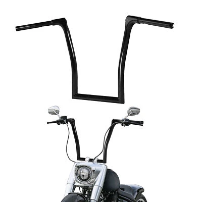 Manillar colgante de 15" Rise Meathook Ape apto para Harley Road King 2014-2025 Foto 1 de 4